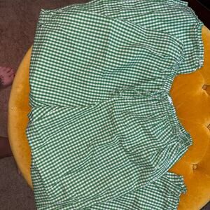 Vinyl Threads Green Gingham Shamrock Pajama Bottoms Size M St. Patrick's Day